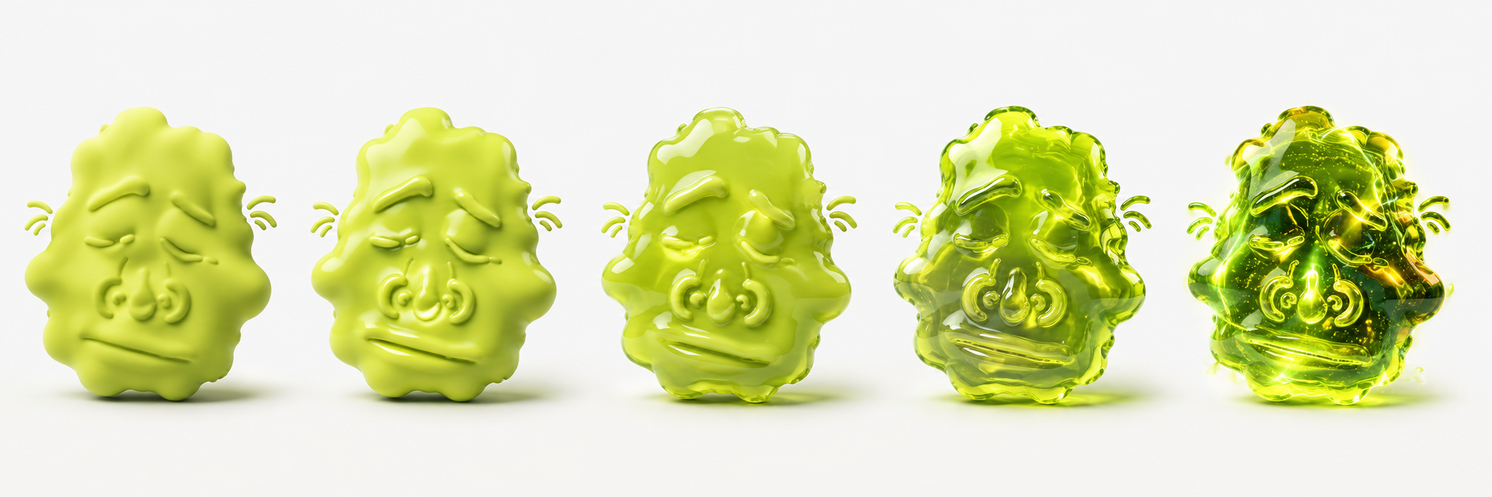 Five GiMME face material studies